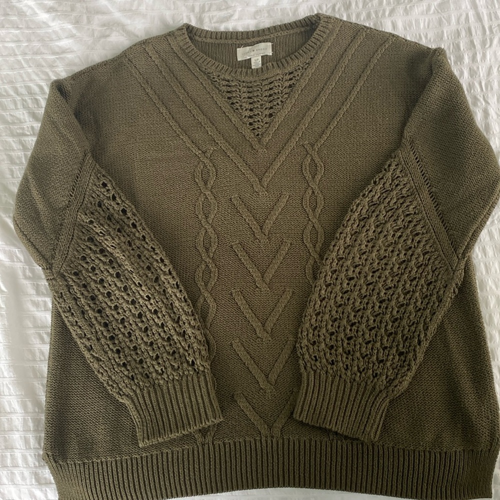 Lucky brand olive sweater